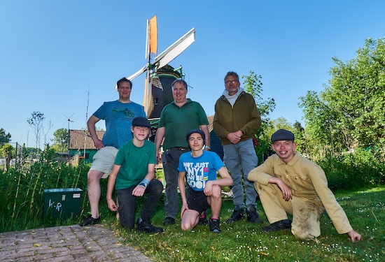 Foto van de huidige maalploeg