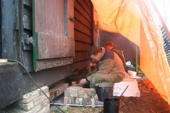 Molenmakers aan het werk